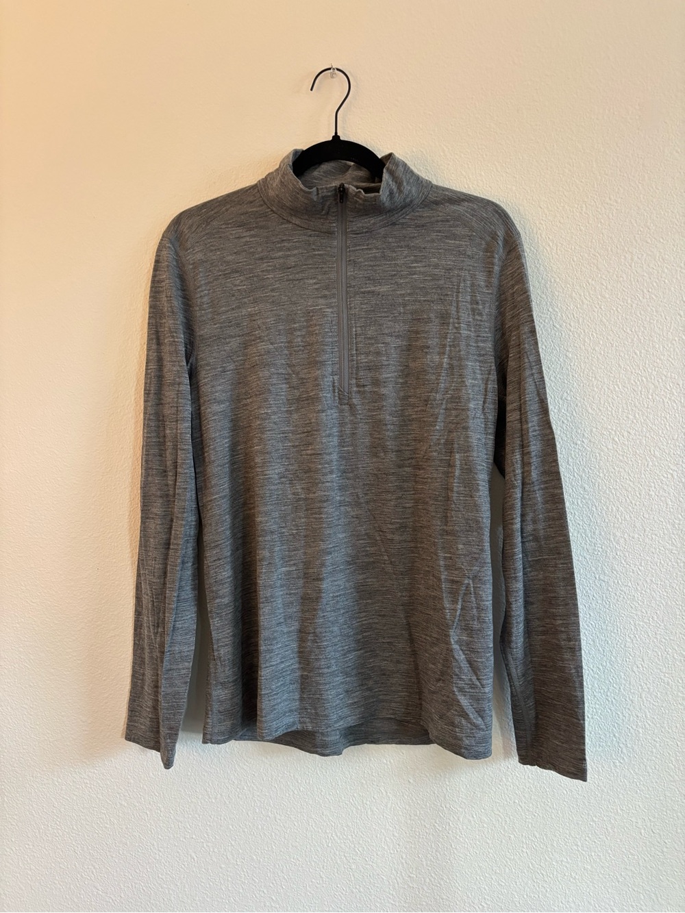 Mens Quince 100% Merino Wool Quarter Zip Base Layer size medium